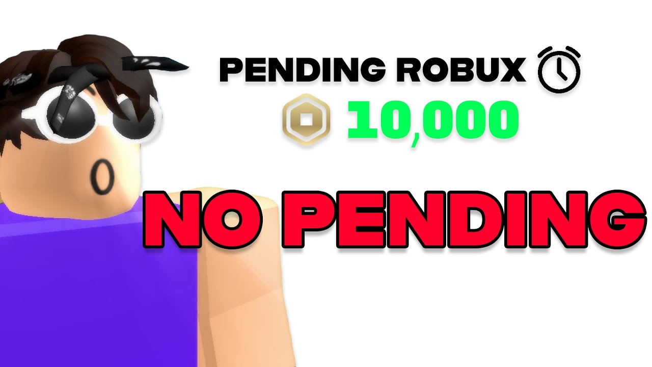 There's no robux pending? : r/RobloxHelp