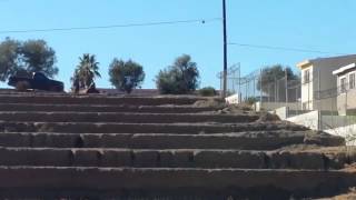 BJ Baldwin bashing his trophy truck