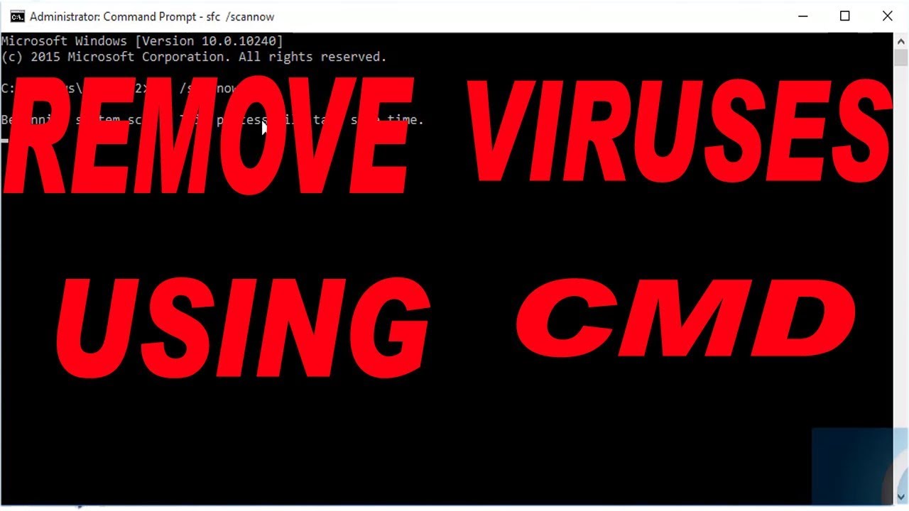 How to Remove Viruses using cmd Delete all Virus from