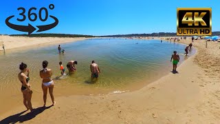 Lagoa de Albufeira Lagoon Beach | Portugal 🇵🇹 | 360º Walking Tour PT 2 by N&S Tours 410 views 2 years ago 8 minutes, 5 seconds