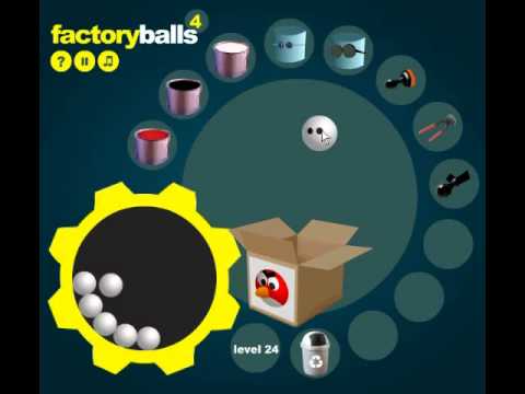 Factory Balls 4 Walkthrough - Levels 16-30 (and Bonus Ending)