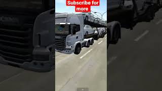 Scania Car transporter mod | BUSSID | driving on Highway | Android game | 3D game | Truck simulator screenshot 3