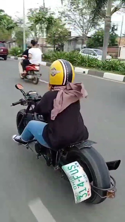 Harley rakitan mesin Honda supra 125cc