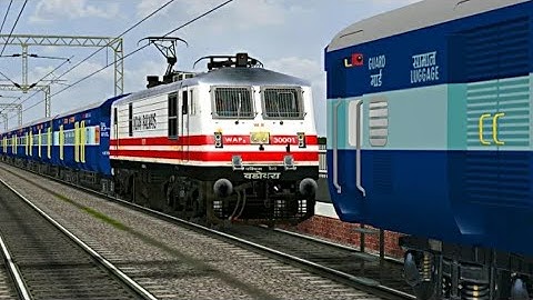 Heavy Train Traffic Towards New Delhi !! Msts Open Rails !! High speed Compilation