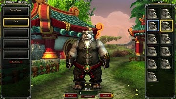 Mists of Pandaria Character Creation Screen - MISTS OF PANDARIA BETA FOOTAGE [WoW: MoP]