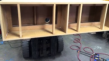 Sealed box build for 2-15 Kicker L7s (separate chambers).