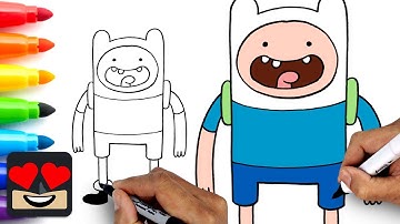 How To Draw Finn the Human | Adventure Time