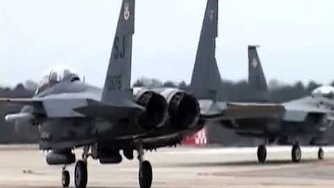 F-15 Eagle Taxi and Takeoff