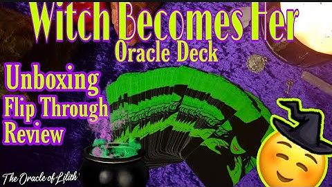 🪄Witch Becomes Her 🔮 Oracle Cards🎁 Unboxing 🤩Flip Through Review 🧐 #unboxing #review #flipthrough