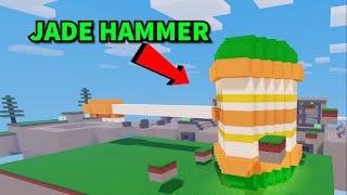 My friend Trapped me in a JADE HAMMER (Roblox Bedwars)