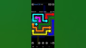 How To Solve Flow Free Bonus Pack Level 20 7x7 Board Medium Walk Through Solution Walkthrough