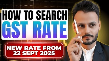 How to Search GST Rates Online | GST Rate Finder Guide 2025