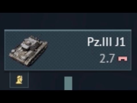 War Thunder Pz.III J1 experience