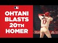 Shohei Ohtani BLASTS his 20th home run of the season!