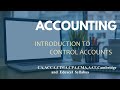 Control Accounts / Subsidiary Ledgers / Control Account Reconciliation