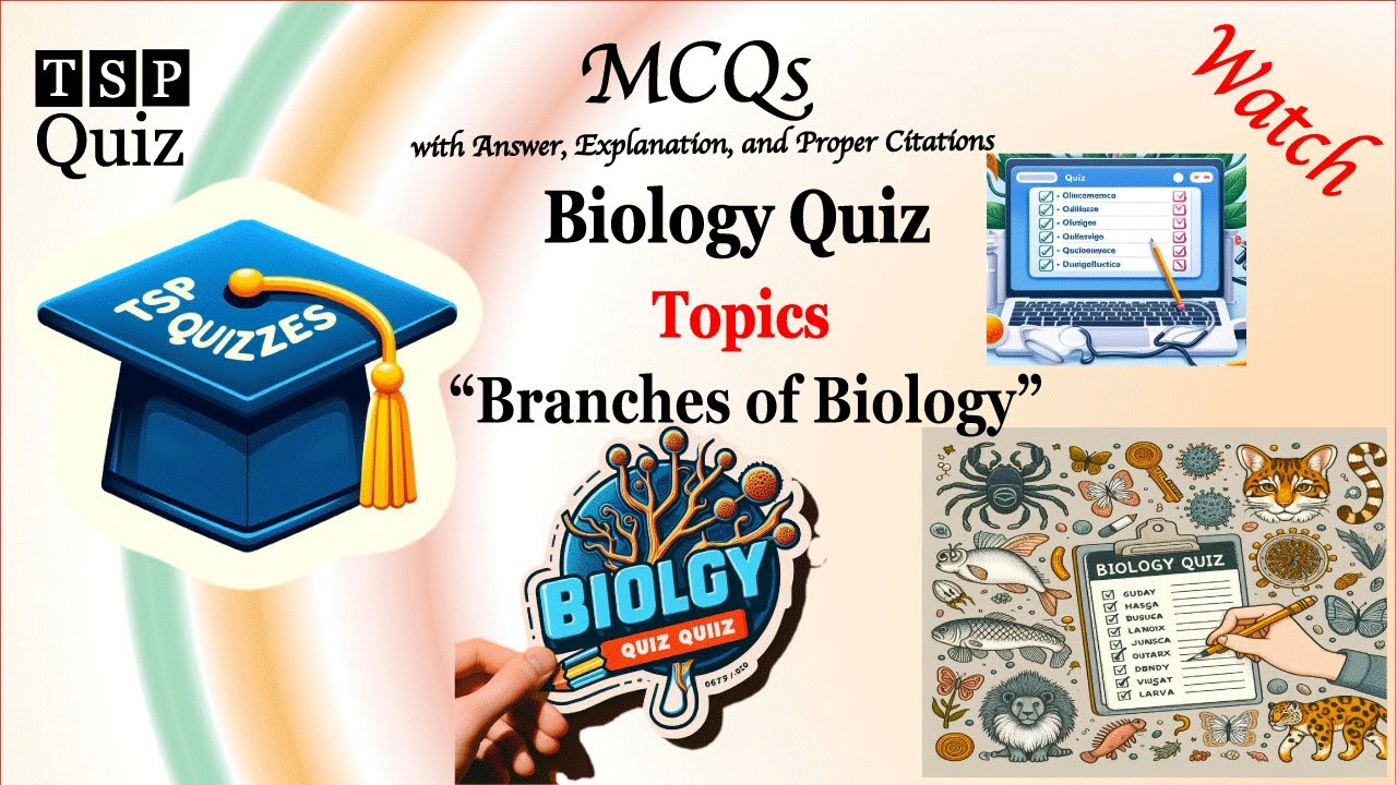 Branches of Biology Quiz | Biology Quiz | Biology MCQs - YouTube