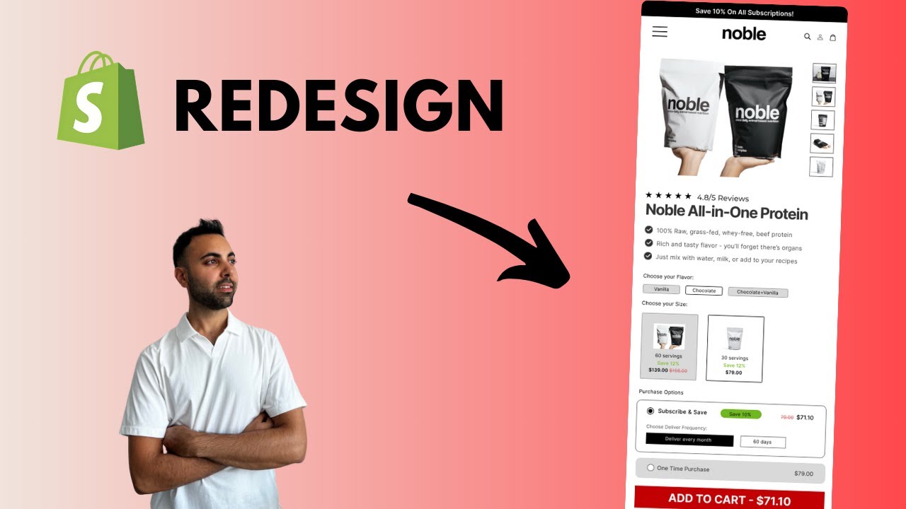 Boost Your Shopify Conversions with this Product Page Design - YouTube