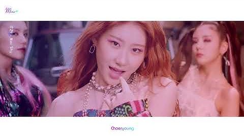 ITZY (Chaeryoung)- Not Shy MV (Solo+Focus Screen-Time Distribution)