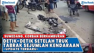 Detik-detik Kecelakaan Maut, Para Korban Tergeletak Dijalan Sumedang, Alun-alun Tanjungsari, Jabar