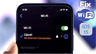 ios 15: wifi not working on iphone! [no internet connection fixed]