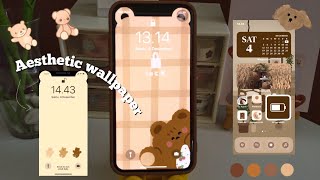 aesthetic phone | cute wallpaper korean and aesthetic 🧸⛅️ | what's on my iphone X ✨ screenshot 4