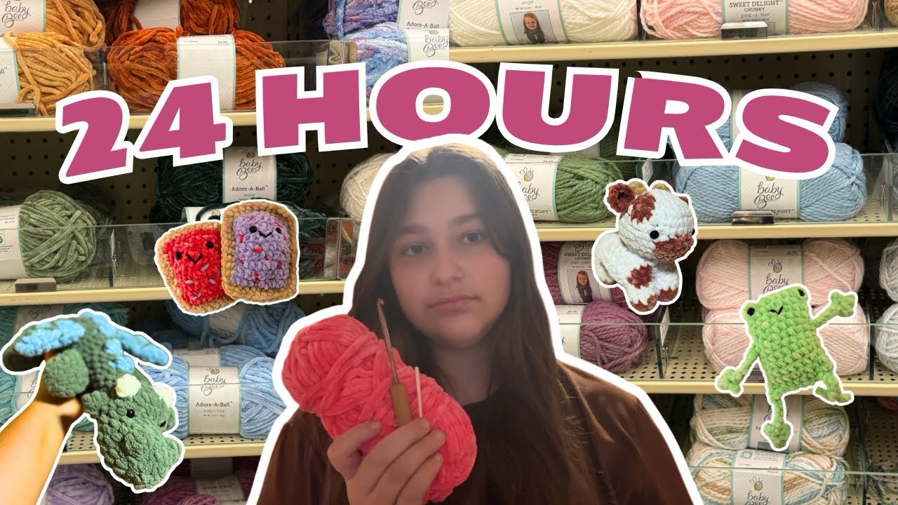 I crocheted for 24 hours! Here’s what happened… - YouTube