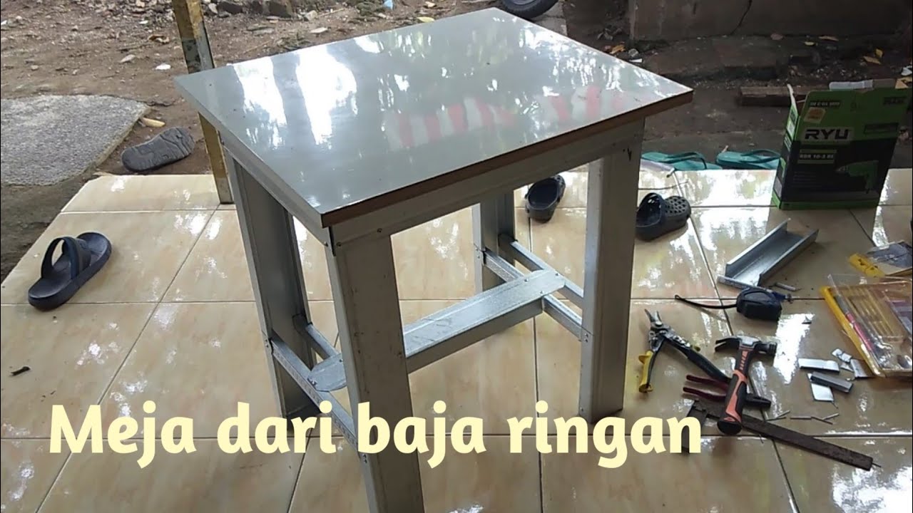 Cara Membuat Meja Dari Baja Ringan Youtube