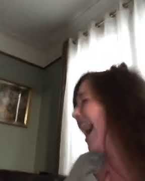 Girl keeps wheezing laughing at friend