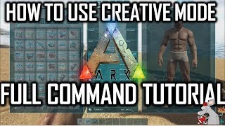 ARK CREATIVE MODE TUTORIAL - Now Free with PS Plus - CREATIVE COMMANDS FULLY EXPLAINED -