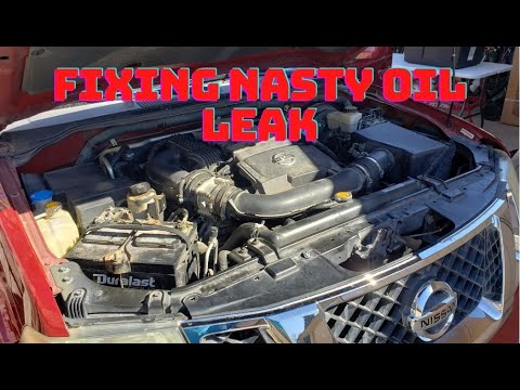 Fixing a big oil leak on a Nissan Pathfinder