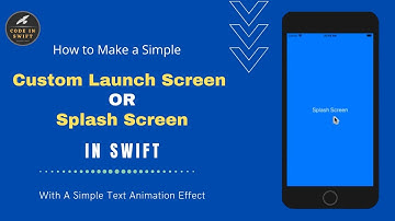 How to Create Splash Screen with Text Animation in Swift || Custom Launch Screen