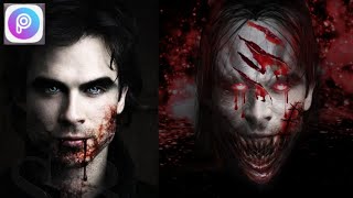 VAMPIRE /HALLOWEEN PICTURE TUTORIAL / PICSART TUTORIAL screenshot 4