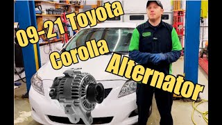 09-21 Toyota Corolla Alternator Replacement.