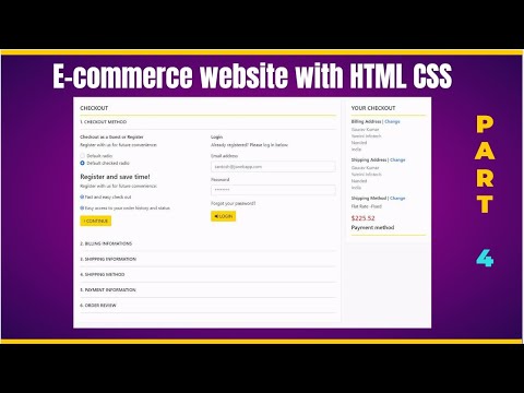 E-commerce Website Product Page With Sidebar | HTML CSS | Part 4