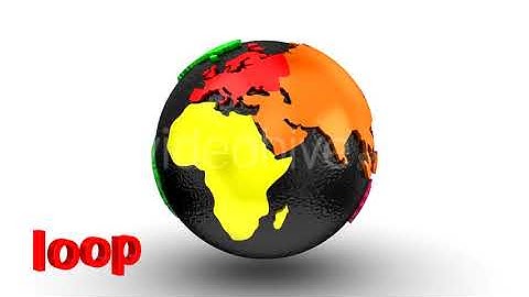 World Map Turns Into a Globe | Motion Graphics - Videohive template