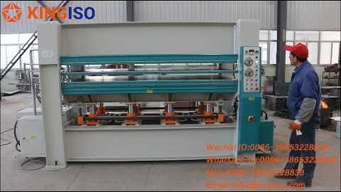 160T 3 Layer Hot Laminating Press Machine Working Video