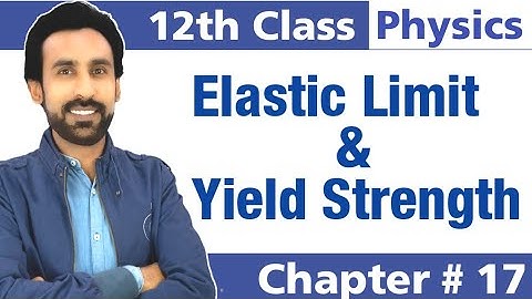 Elastic Limit and Yield Strength Class 12