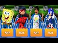 Sonic Dash Vs SpongeBob Sponge On The Run Vs Miraculous Vs Tag With Ryan Android Gameplay HD Sonic Dash Vs SpongeBob Sponge On The Run Vs Miraculous Vs Tag With Ryan Android Gameplay HD
