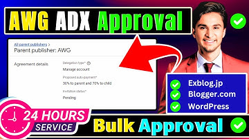 AWG 70/30 ADX  Approval on  Exblog and Dashboard / Latest Adx Approval Method for Exblog #wiqibhai