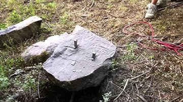 Linda First Rock Splitting - Feathers and Wedges