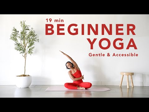 19 Min BEGINNER YOGA for the 'true beginner'! Gentle, Accessible, Non-Intimidating Vinyasa Yoga