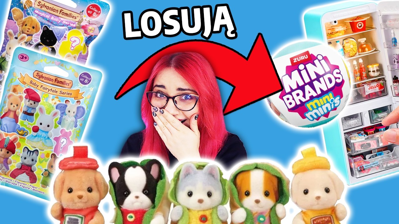 Sylvanian Families LOSUJĄ JEDZENIE z LODÓWKI Mini BRANDS 🌭