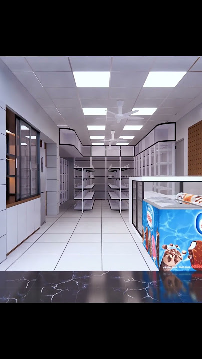 700 sqft Grocery Shop Interior Transformation! #interiordesign