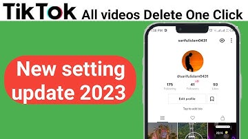 How to delete tiktok all videos ONE Click | [ New Update 2023]