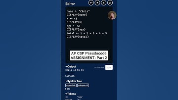 AP CSP Pseudocode ASSIGNMENT: Part 2 #outschool #outschoolteacher #pseudocode