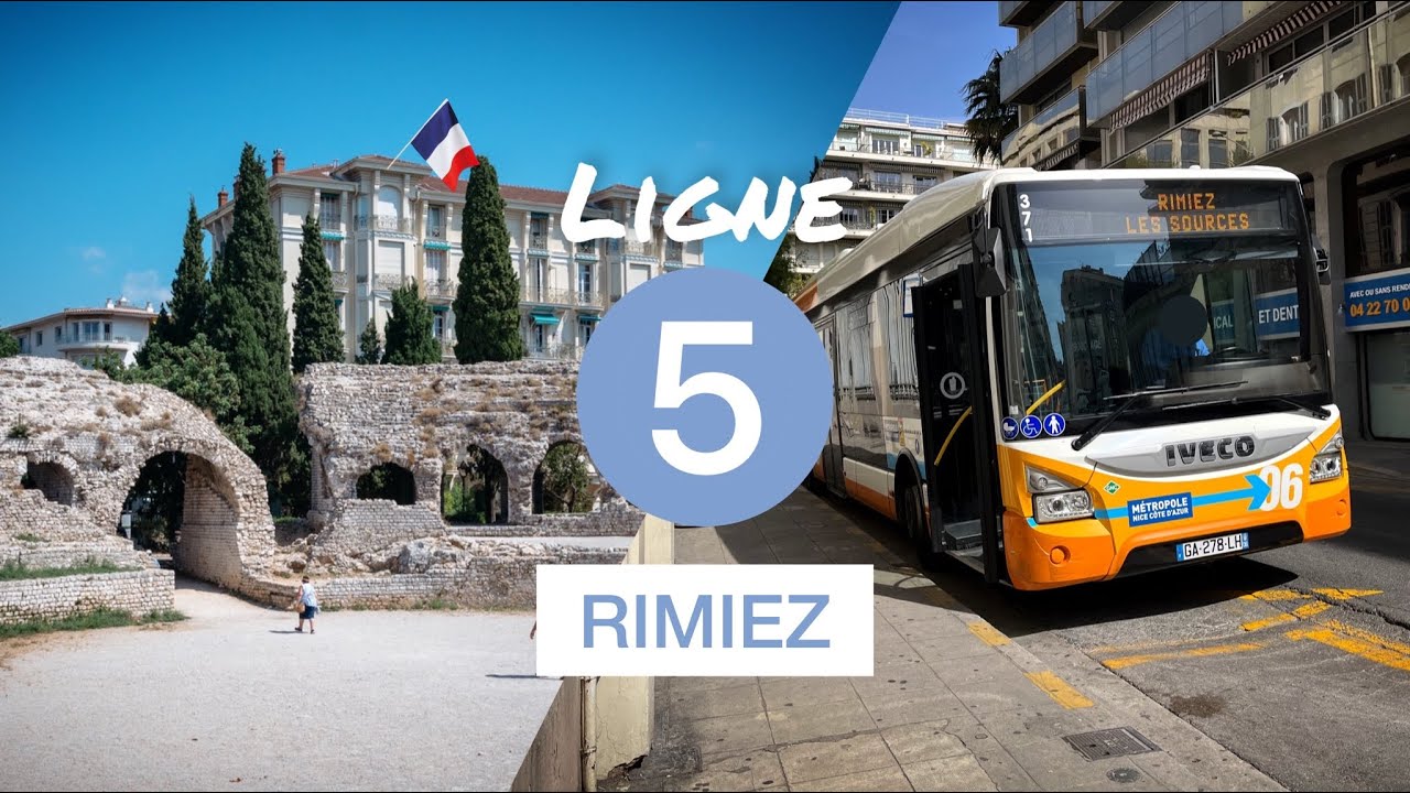 Lignes d'Azur • Ligne 5 • Deloye / Dubouchage ➜ Rimiez Les Sources.