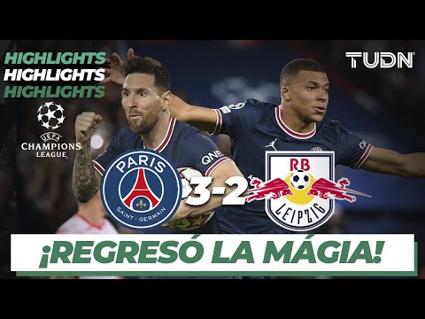 Highlights | PSG 3-2 RB Leipzig | Champions League 21/22 - J3 | TUDN