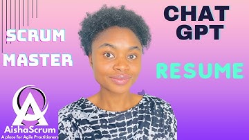 How to Use ChatGPT AI to Improve your RESUME & LinKedIn Profile (2024) | Aisha Scrum Tech