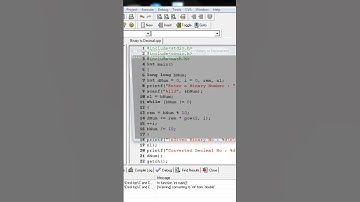 Binary to Decimal  in C #shorts #coding #viral #tutorial #education
