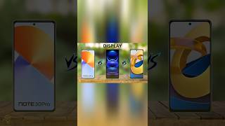 Infinix Note 30 5G VS Redmi Note 12 VS Poco M4 Pro 5G | Display Comparison